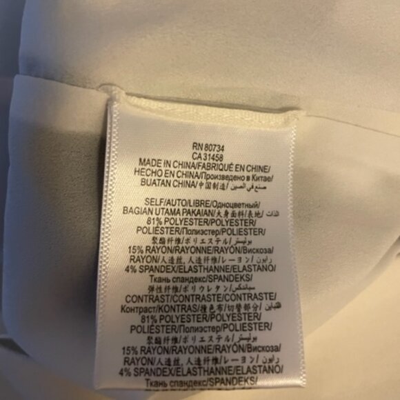 BCBG Max Azria color block 60s style mini skirt in cream and black - Picture 6 of 6